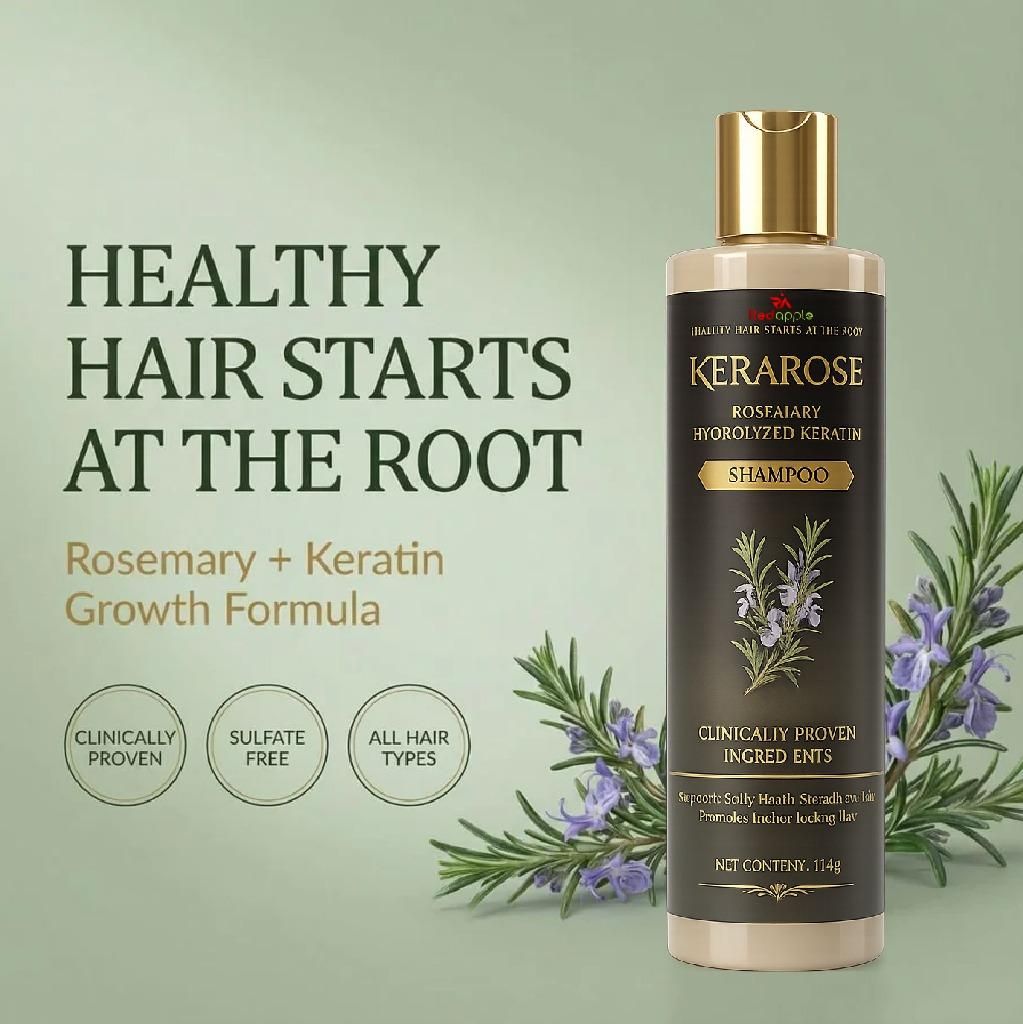 Kerarose Rosemary Hydrolyzed Keratin Shampoo 114 gm (Pack of 2)